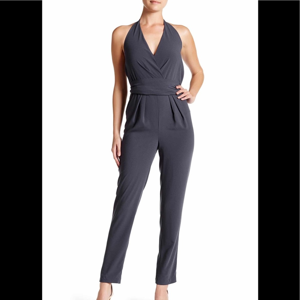 Halston Heritage Self-Tie Jumpsuit